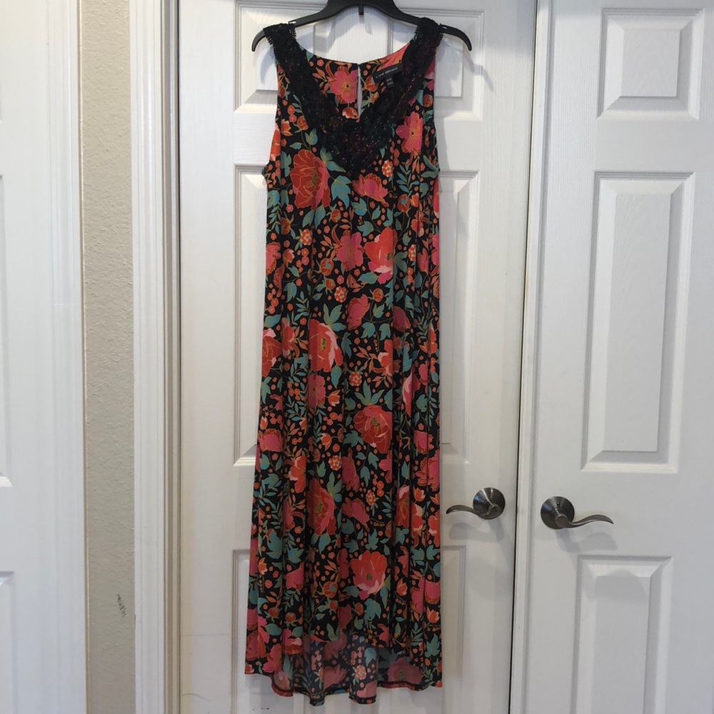 floral high/low dress